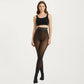 Fleece Lined Opaque Tights with High Waist Control Top and Thermal Stretch Fabric