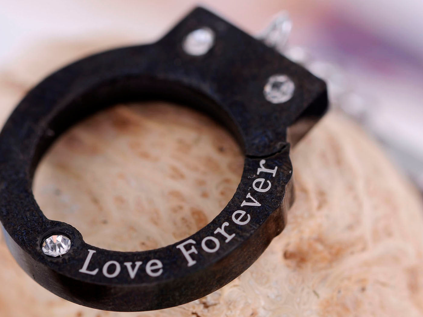 Alilang Adorable Stainless Steel Love Handcuff Necklace Pendant