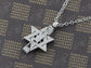 ALILANG Silver Stainless Steel Shine Crystal Rhinestones Star Fashion Pendant Necklace