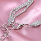 Waist Chain with Crystal Bow Accents and Pearl Details Adjustable Fit
