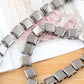 Crystal Square Link Waist Chain with Adjustable Extender