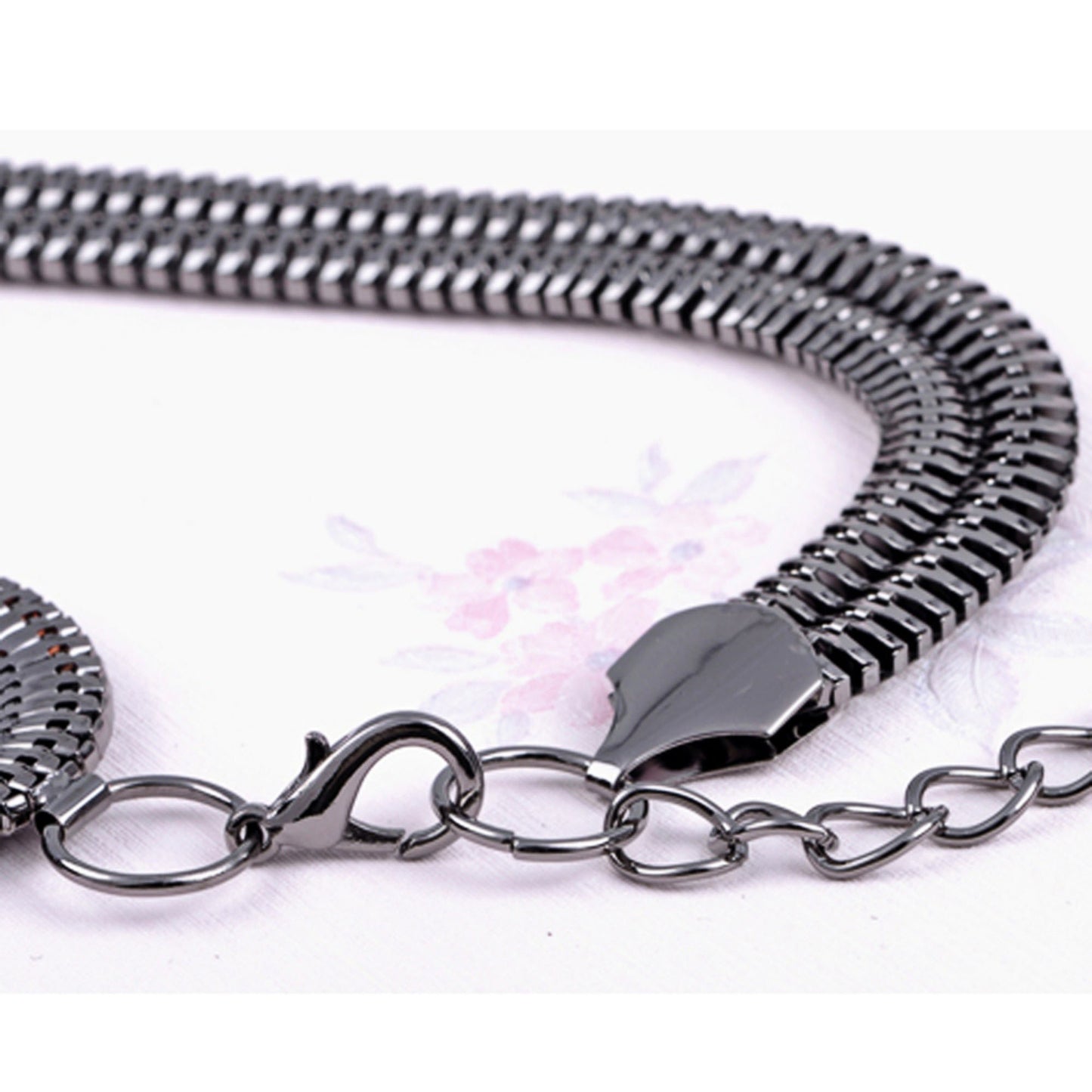 Bow Waist Chain with Crystal Accents and Adjustable Extender