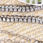 Geometric Waist Chain with Square Link Design and Crystal Accents