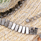 Geometric Waist Chain with Square Link Design and Crystal Accents