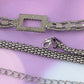 Crystal Square Accent Waist Chain Adjustable Belly Jewelry
