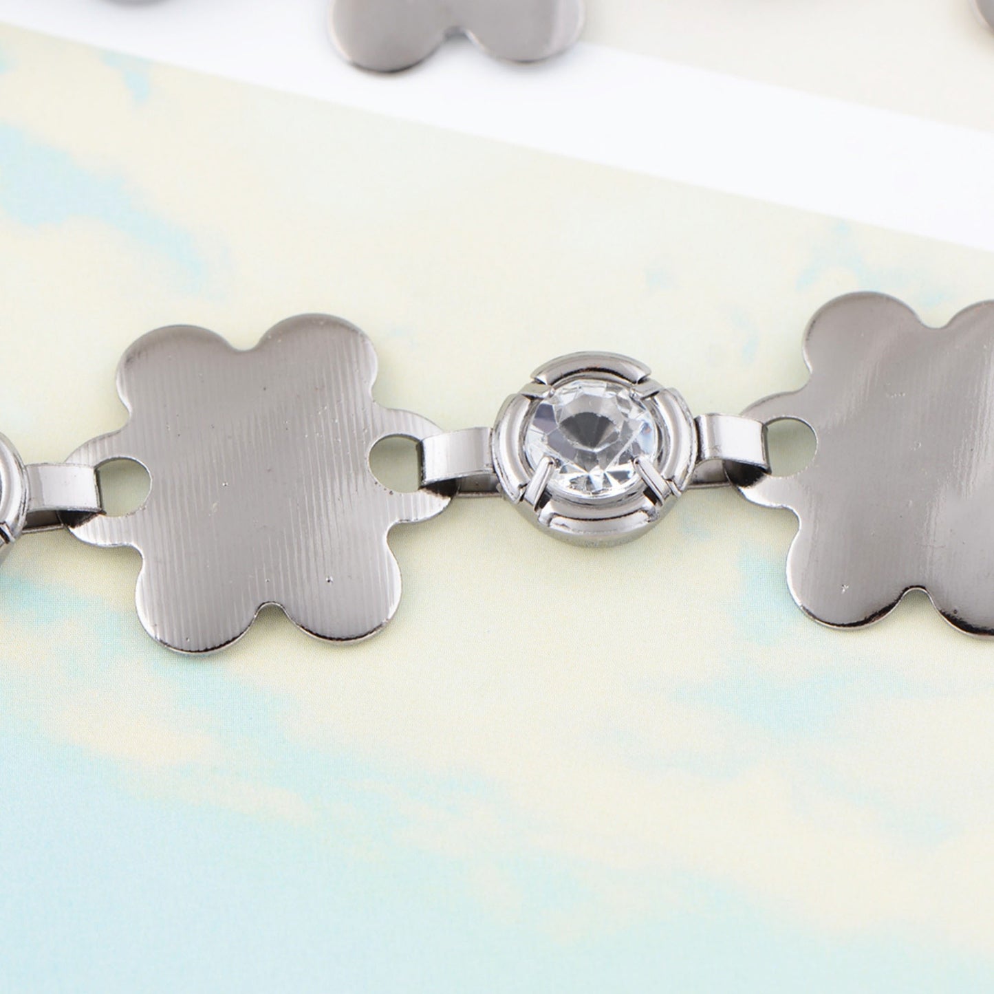 Linked Flower Waist Chain with Adjustable Extender