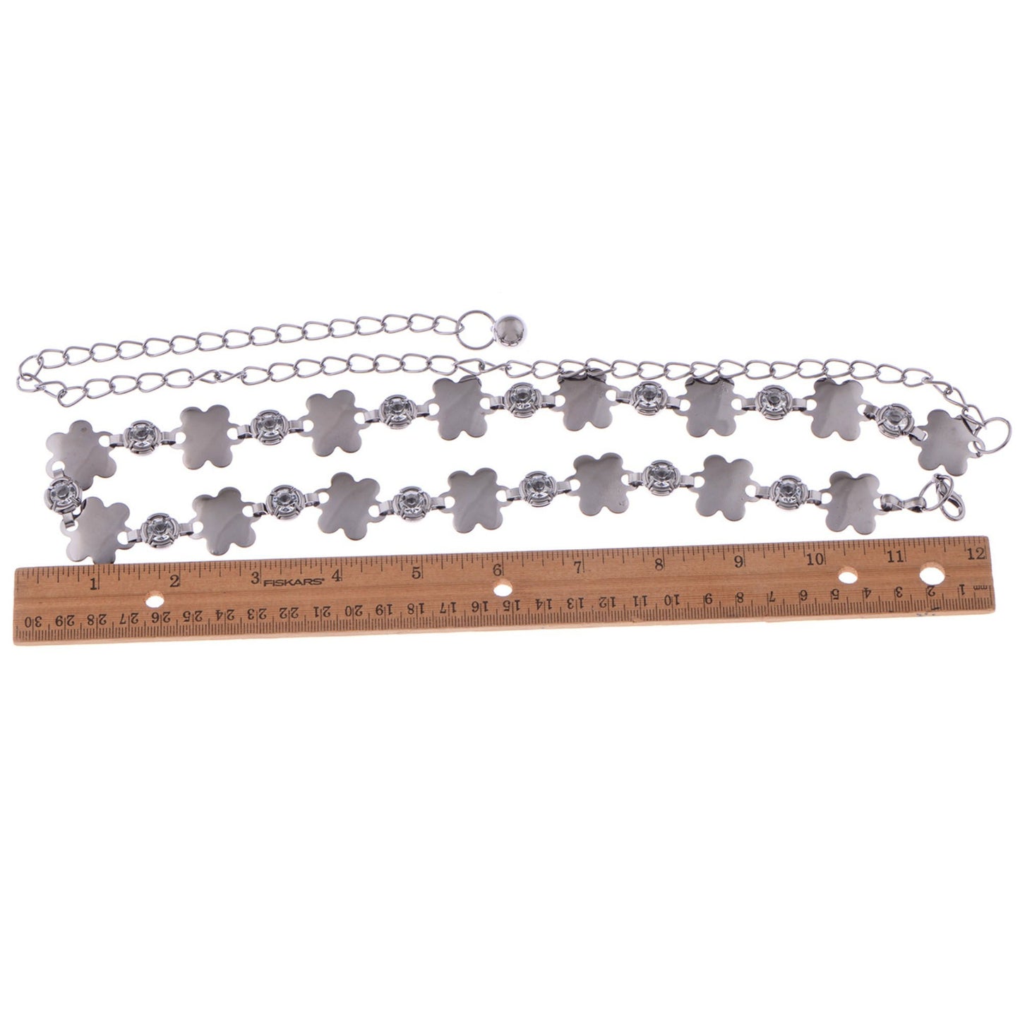 Linked Flower Waist Chain with Adjustable Extender