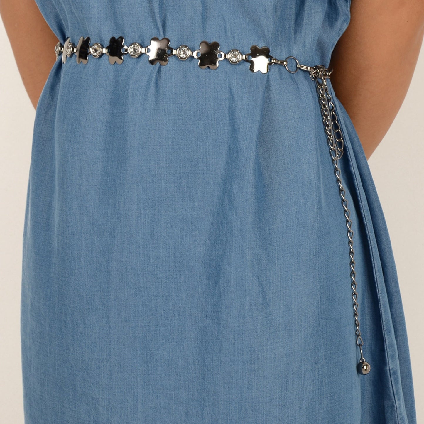 Linked Flower Waist Chain with Adjustable Extender