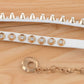 Rhinestone Studded Waist Chain with Drop Charm Accent