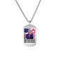 Trump 2024 Tag Necklace Shooting Makes Me Stronger Stainless Steel Chain