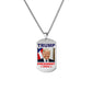 Trump 2024 Tag Necklace Shooting Makes Me Stronger Stainless Steel Chain
