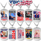 Trump 2024 Tag Necklace Shooting Makes Me Stronger Stainless Steel Chain