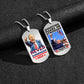 Trump 2024 Tag Necklace Shooting Makes Me Stronger Stainless Steel Chain