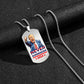 Trump 2024 Tag Necklace Shooting Makes Me Stronger Stainless Steel Chain
