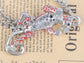 Red Spot Long Leopard Panther Animal Pendant Necklace