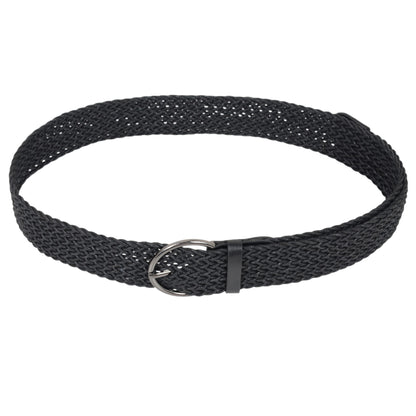 Chic Woven Womens Belt with Alloy Buckle