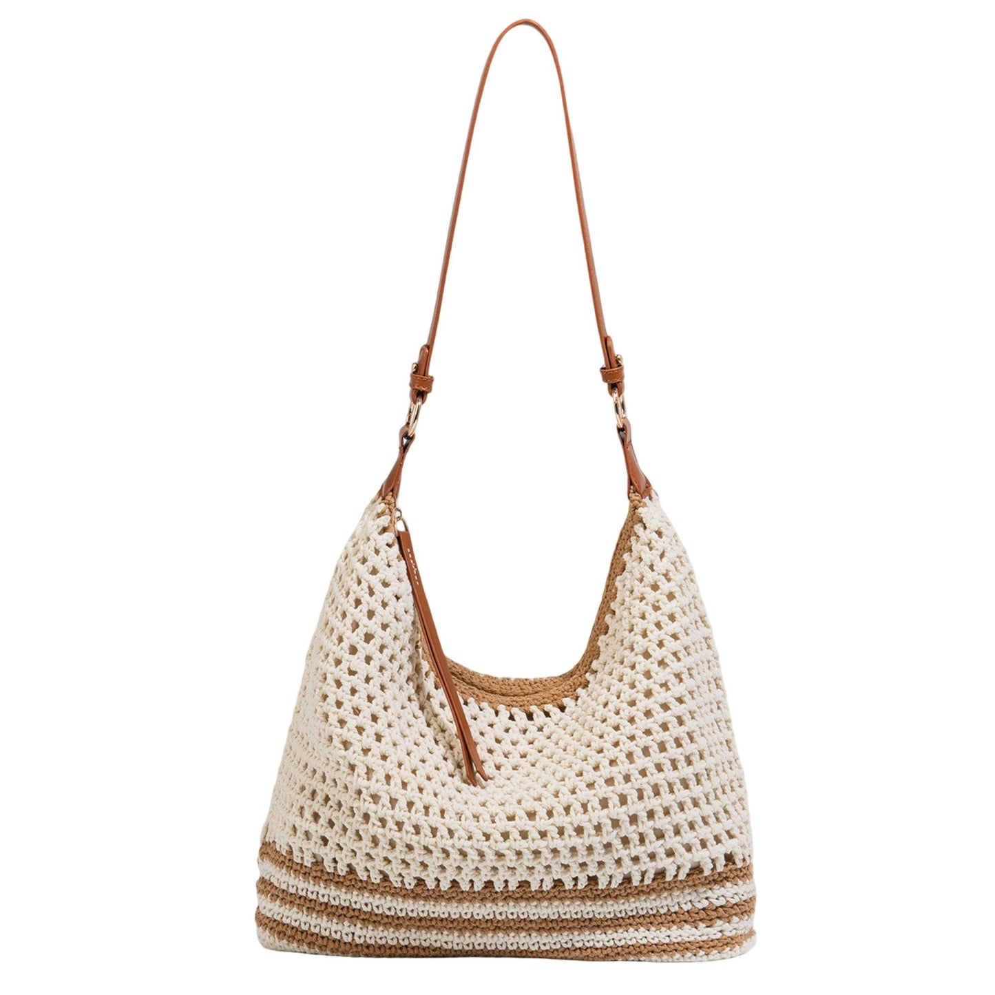 Polyester Shoulder Bag with Zipper Closure