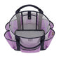 Mesh Beach Tote Bag with Multiple Outside Pockets Open Top Carry Handles for Pool Gym and Travel