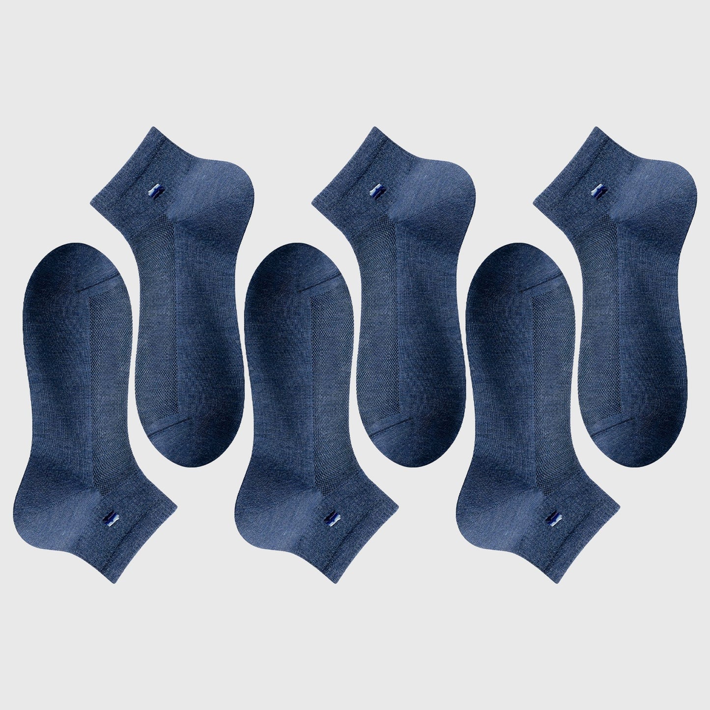 Men's 6pk Summer Breathable Mesh Ankle Socks