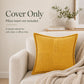 Soft Corduroy Decorative Throw Pillow Cover Geometric Accent Cushion Cover for Sofa Bed