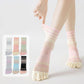 2 Pairs Women's Breathable Five-Toe Socks with Arch Support and Anti-Odor Lycra Stretch for Casual or Active Wear