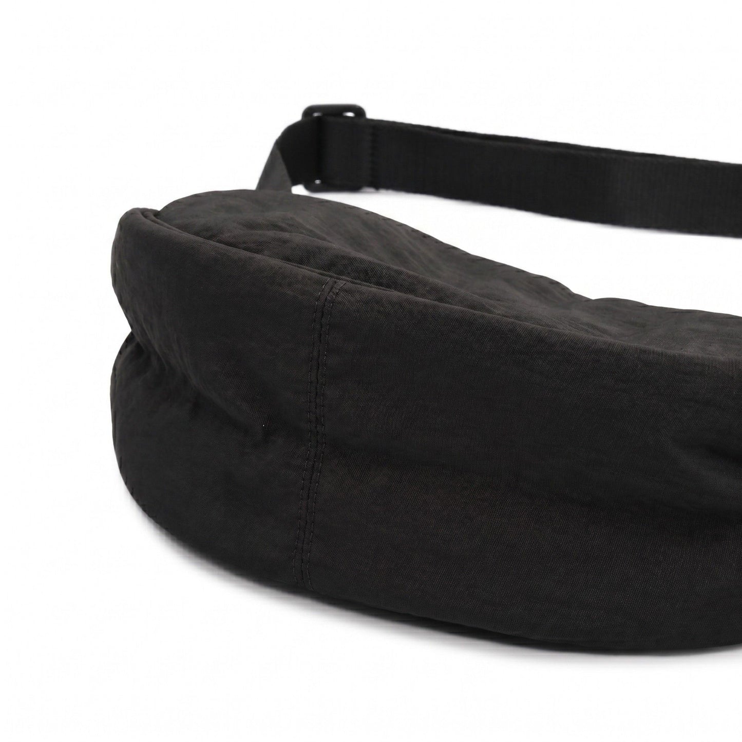 Nylon Crescent Crossbody Bag with Adjustable Strap Lightweight Casual Shoulder Bag