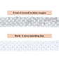 Sewing Sequin Trim 1.2 Inch 6 Row, 25 Yards Glitter Sequin Strip Ribbon Metallic Stretch Bling Fabric DIY Craft Decoration