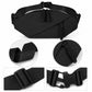 Crossbody Sling Waist Bag with Adjustable Strap Zip Closure and Braided Pulls