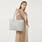 Crocodile Embossed Tote Bag Large Shoulder Handbag with Zipper Closure