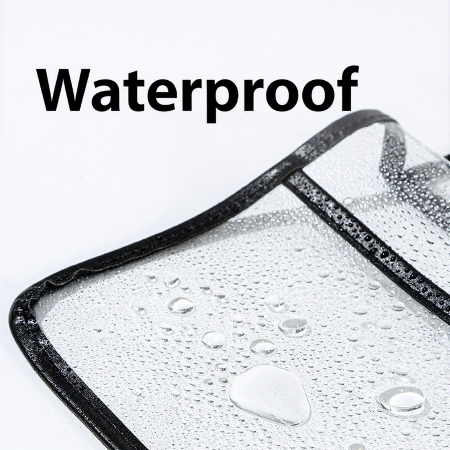 2pcs Women's Clear Hanging Shower Organizer with Touch-Friendly Phone Pocket Water-Resistant Storage Shelf