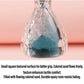 Hourglass Handle Face Powder Brush with Soft Synthetic Bristles and Decorative Clear Base