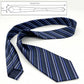 Men's Polyester Filament Tie with Multi-Tone Stripes - Formal Necktie for Business, Weddings & Daily Wear