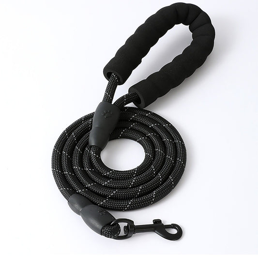 Pet Dog Leash Adjustable Nylon Rope with Comfortable Handle and Metal Clip for Small Medium Dogs