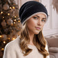 Comfy Warm Winter Knit Slouchy Beanie Hat Double Color