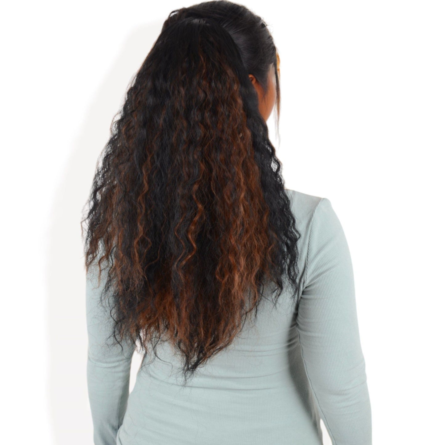 Curly Ponytail Extension Drawstring Ponytail Extension 16 Inch Kinky Curly Pony Tail Hair Extensions Fake Hairpieces Mixed Wine Red