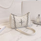 Quilted Shoulder Bag with Chain Strap and Star Accent