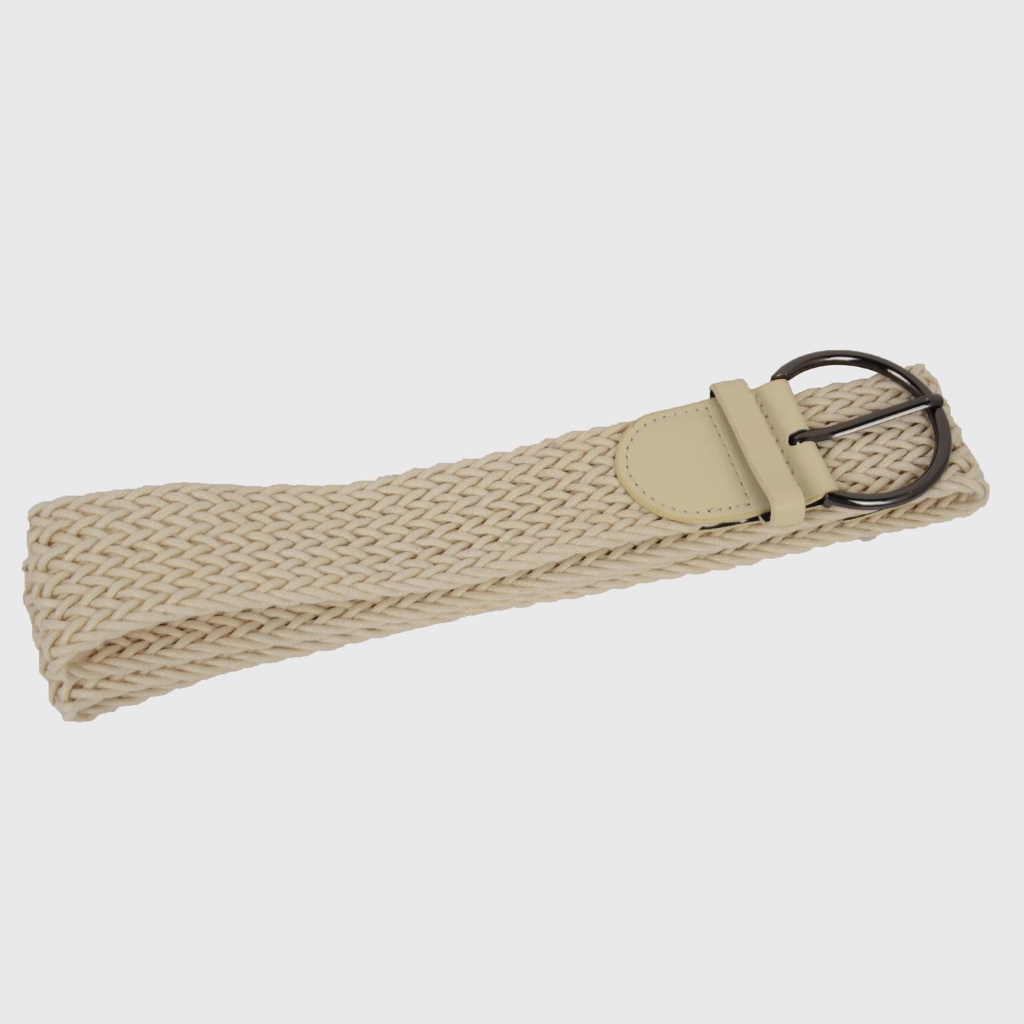 Chic Woven Womens Belt with Alloy Buckle