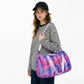 Mesh Duffel Bag with Top Handles Adjustable Shoulder Strap Lightweight Gym Travel Weekender Tote