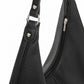 Large Slouchy Hobo Shoulder Bag with Zip Closure and Inner Pockets