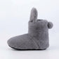 Fuzzy Bunny Slipper Boots