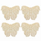 4 Piece Butterfly Placemat Set Decorative PVC Heat Resistant Table Mats for Dining Table