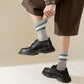 6pk Men's Crew Socks with Striped Cuffs