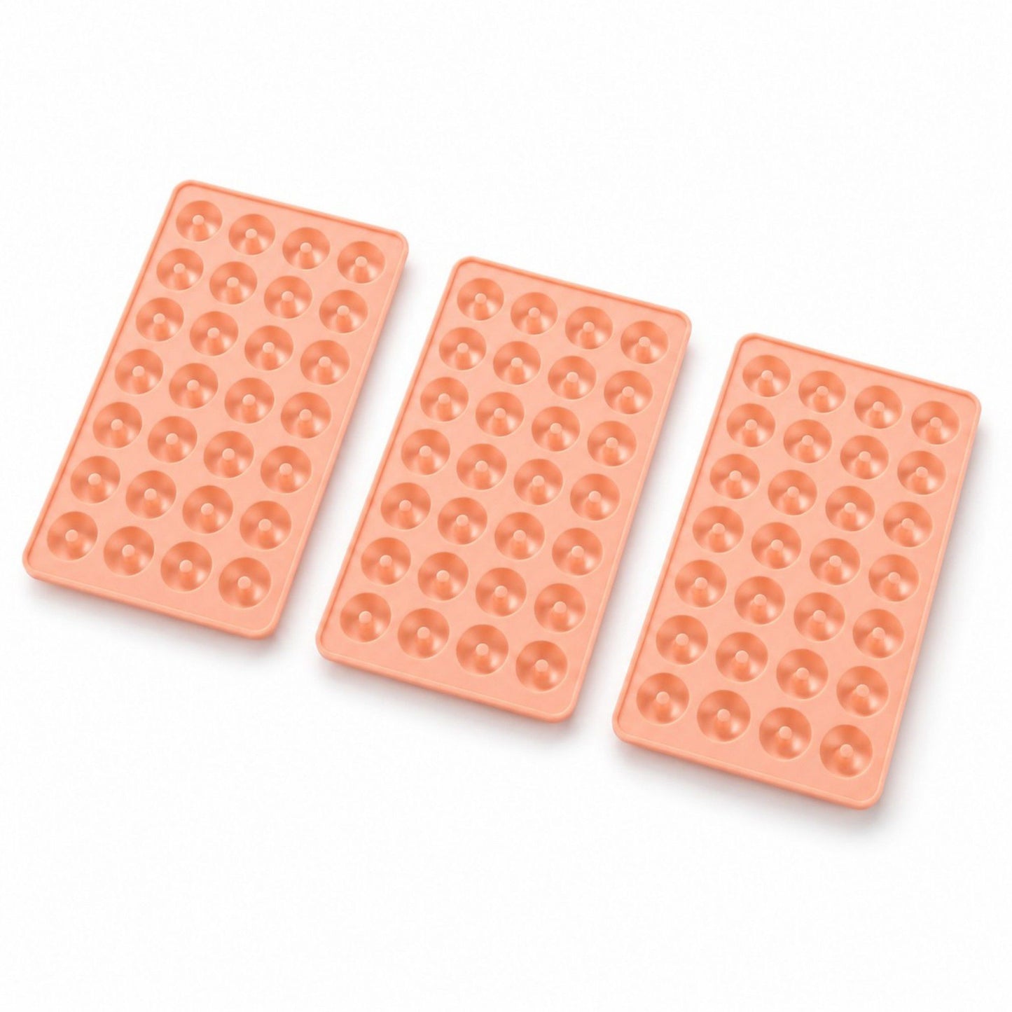 Mini Donut Silicone Baking Mold Set of 3 Nonstick Tray for Home Baking Treats