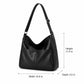 Soft Faux Leather Hobo Shoulder Bag with Front Pockets