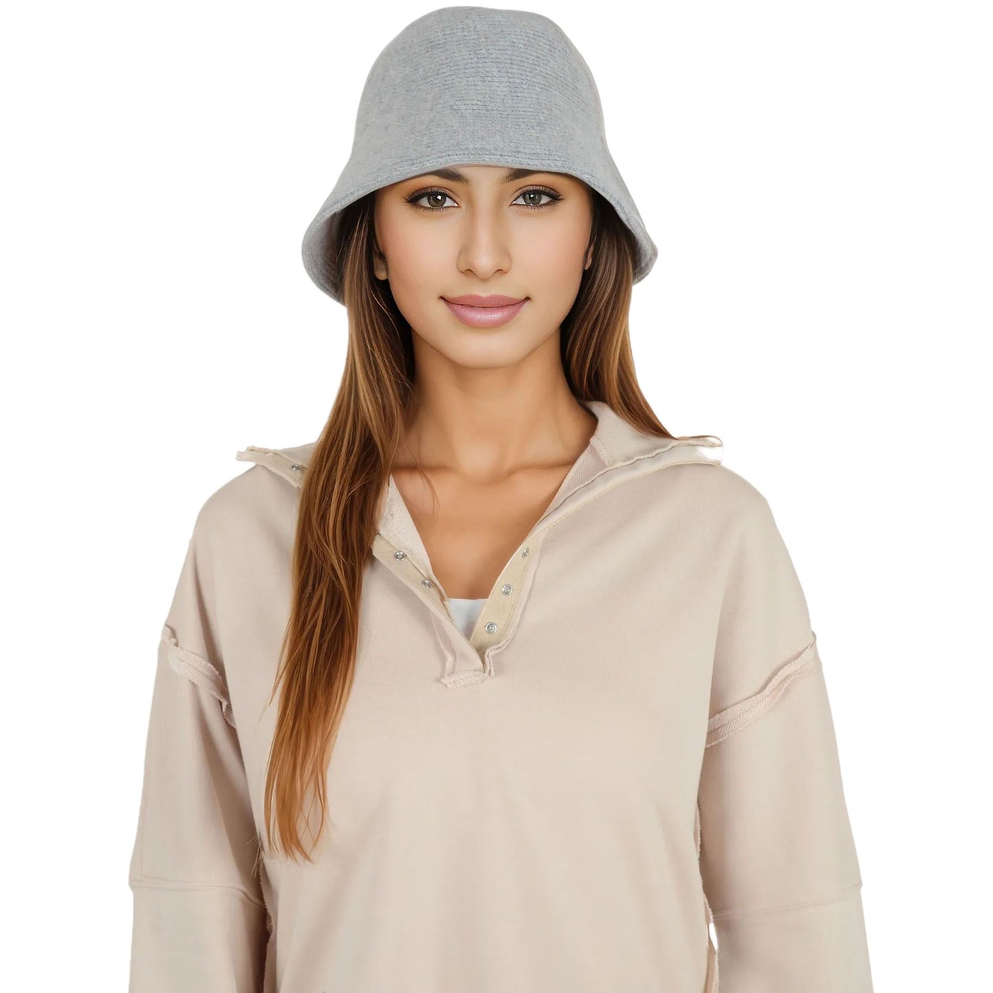 Fall Knitted Bucket Hat Summer Travel Fisherman Sun Hat