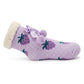 Fuzzy Strawberry Bow Crew Socks  US 5-10.5