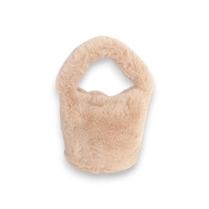 Casual Soft Plush Handbag with Cozy Faux Fur Texture
