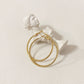 Women's Gold Textured Hoop Earrings for Versatile Styling