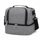 Dual Compartment Insulated Lunch Bag with Adjustable Shoulder Strap