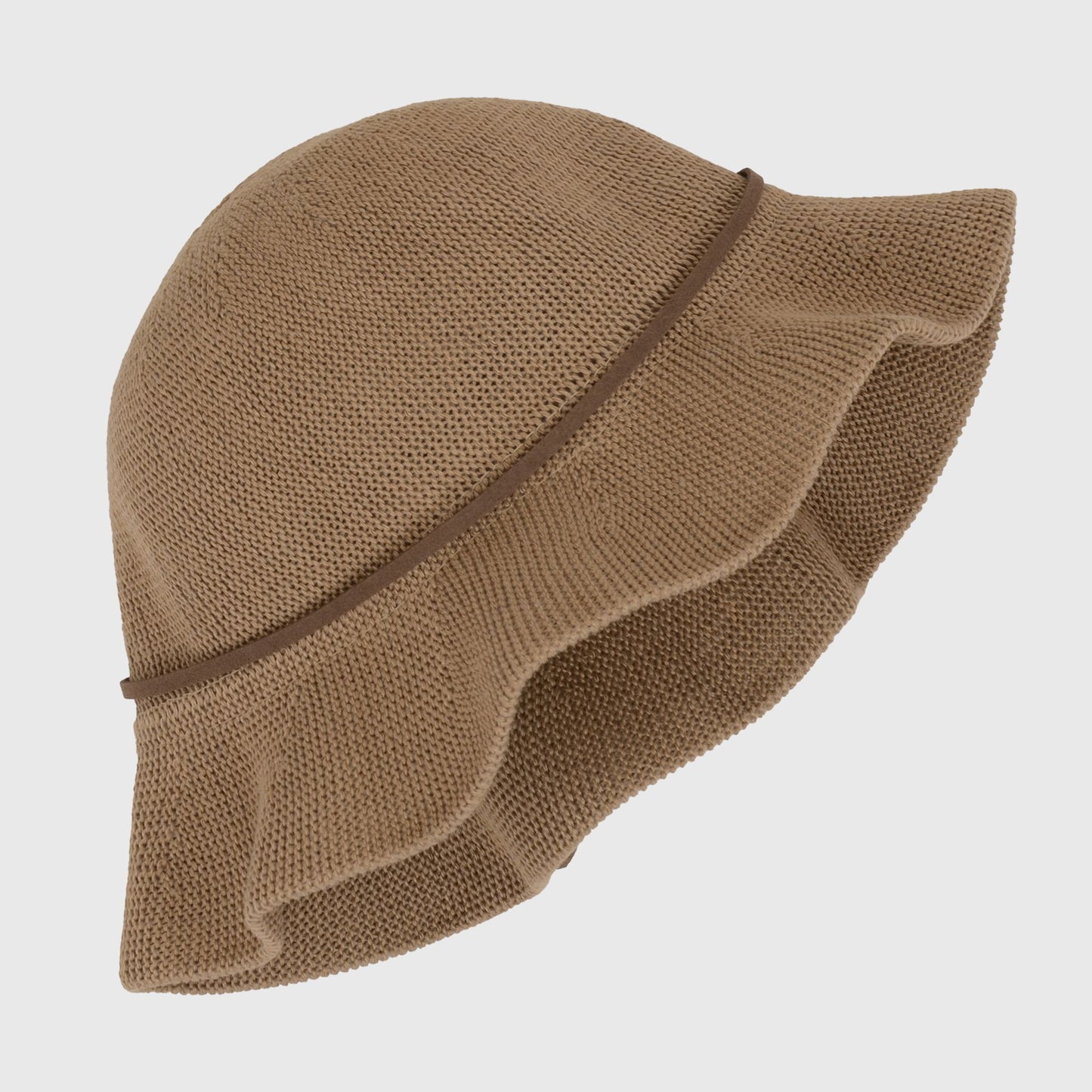 Foldable Crocheted Bucket Hat with Bow Accent